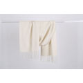 Most popular special design white cashmere scarf with many colors